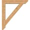 Ekena Millwork Traditional Slat Smooth Bracket w/ Offset Brace, Western Red Cedar, 7 1/2"W x 42"D x 48"H BKT0806X42X48TRA06SWR - alternate 3